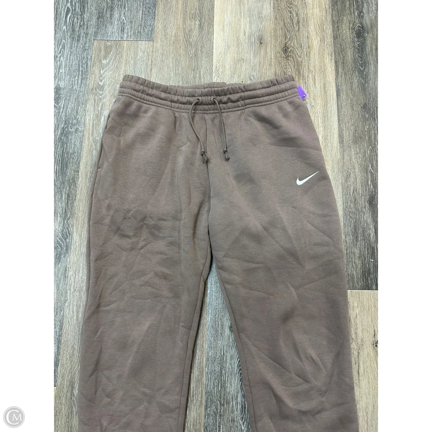 Athletic Pants By Nike Apparel In Brown, Size: L