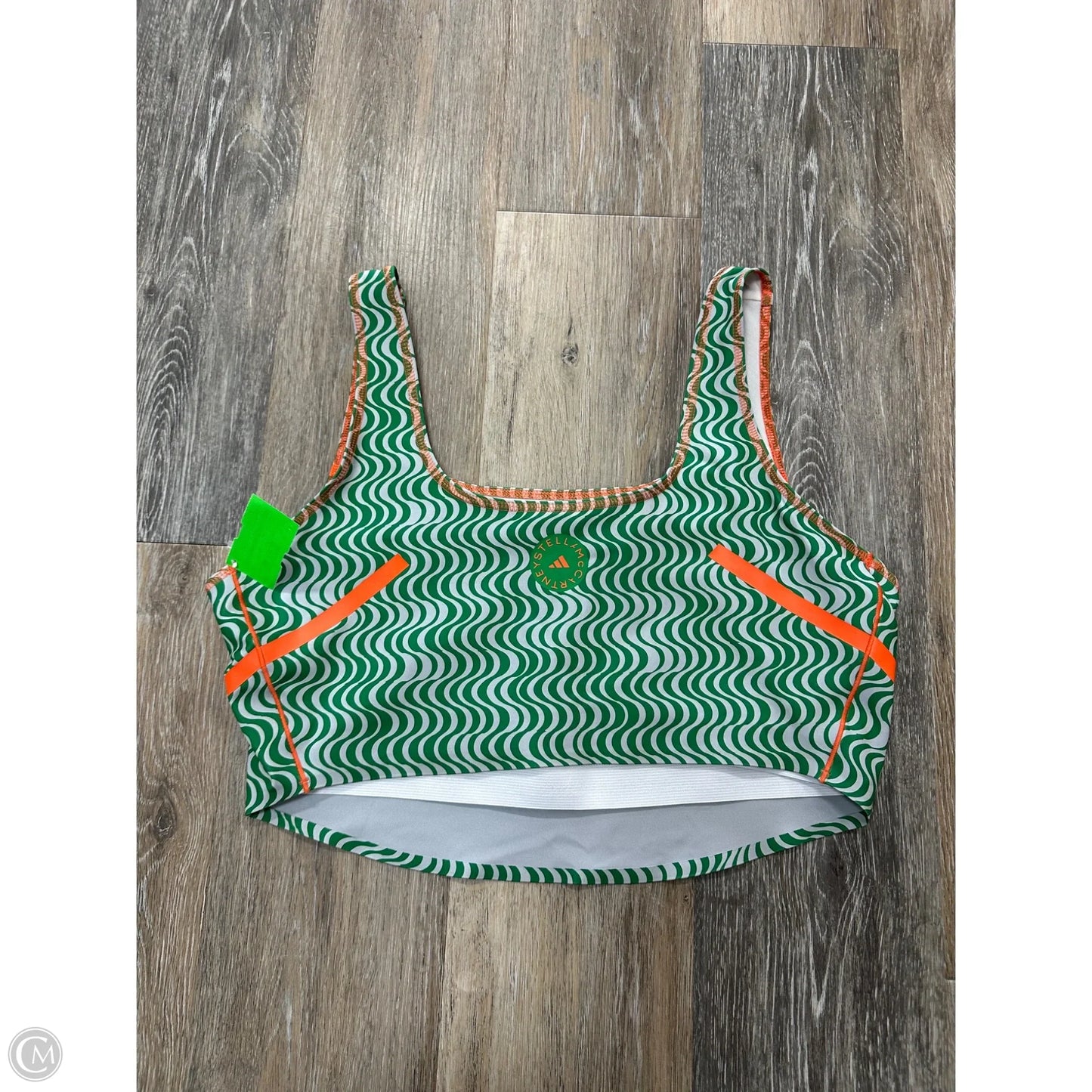 Athletic Bra By Adidas In Green, Size: 1x