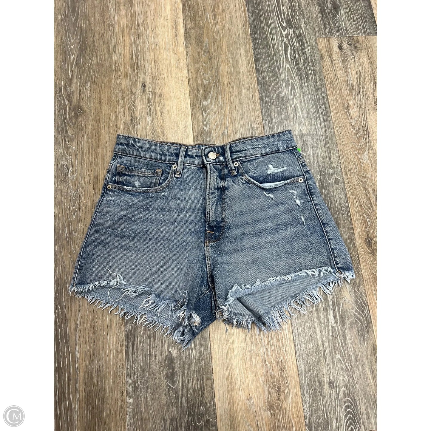 Shorts By Good American In Blue Denim, Size: 2/26