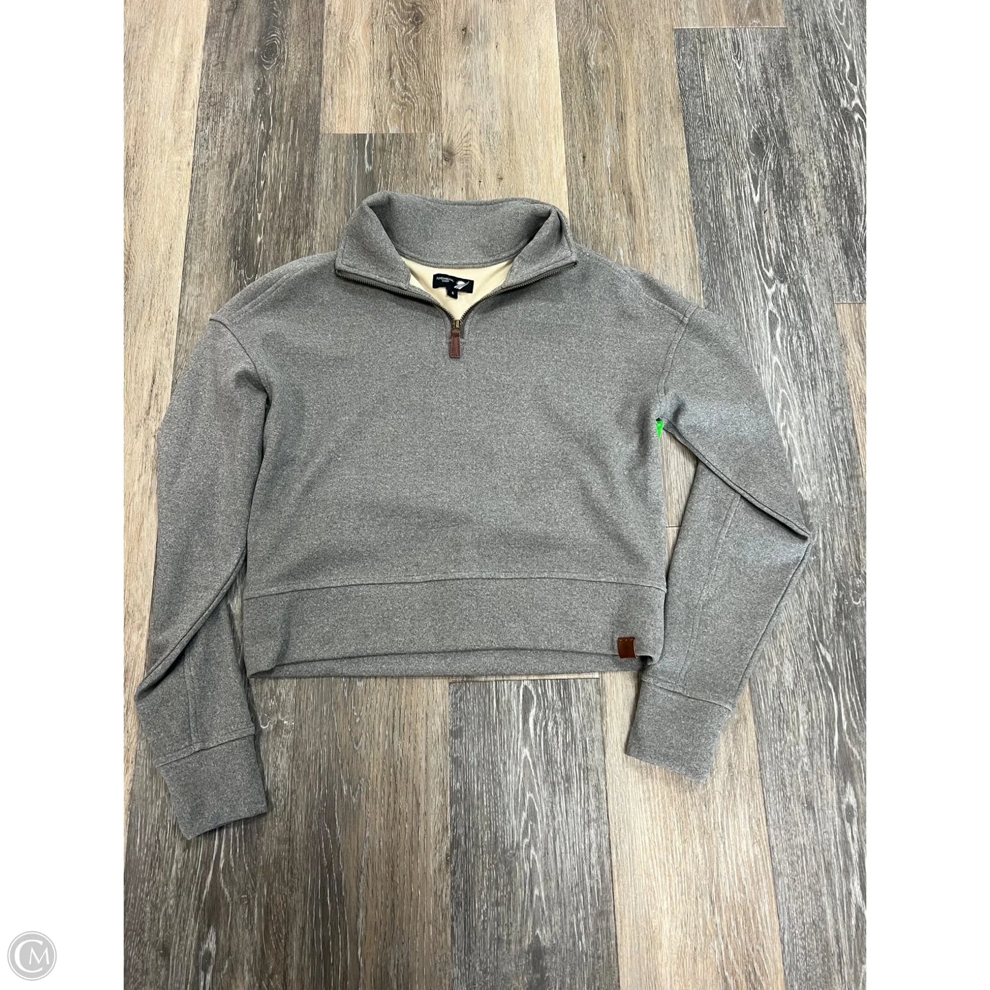 Athletic Sweatshirt Collar By Fundamental Coast In Grey, Size: S