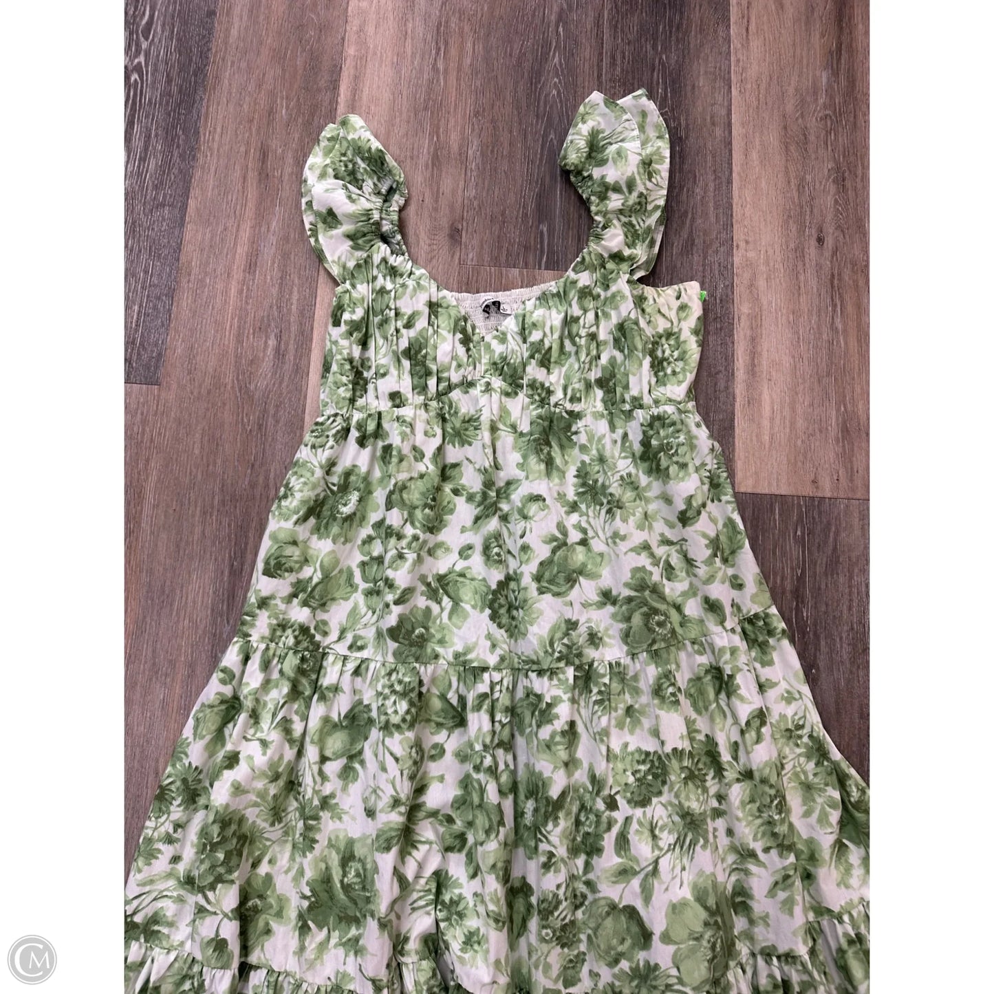 Dress Casual Maxi By Abercrombie And Fitch In Green, Size: L