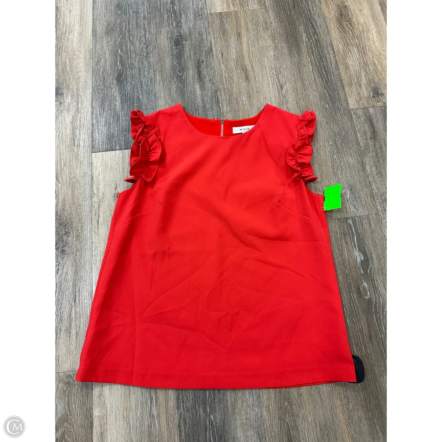 Top Sleeveless Designer By Milly In Red, Size: S