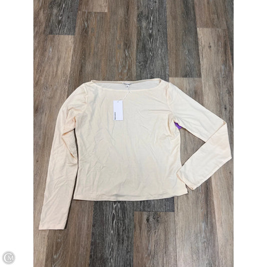 Top Long Sleeve By Reformation In Cream, Size: Xl
