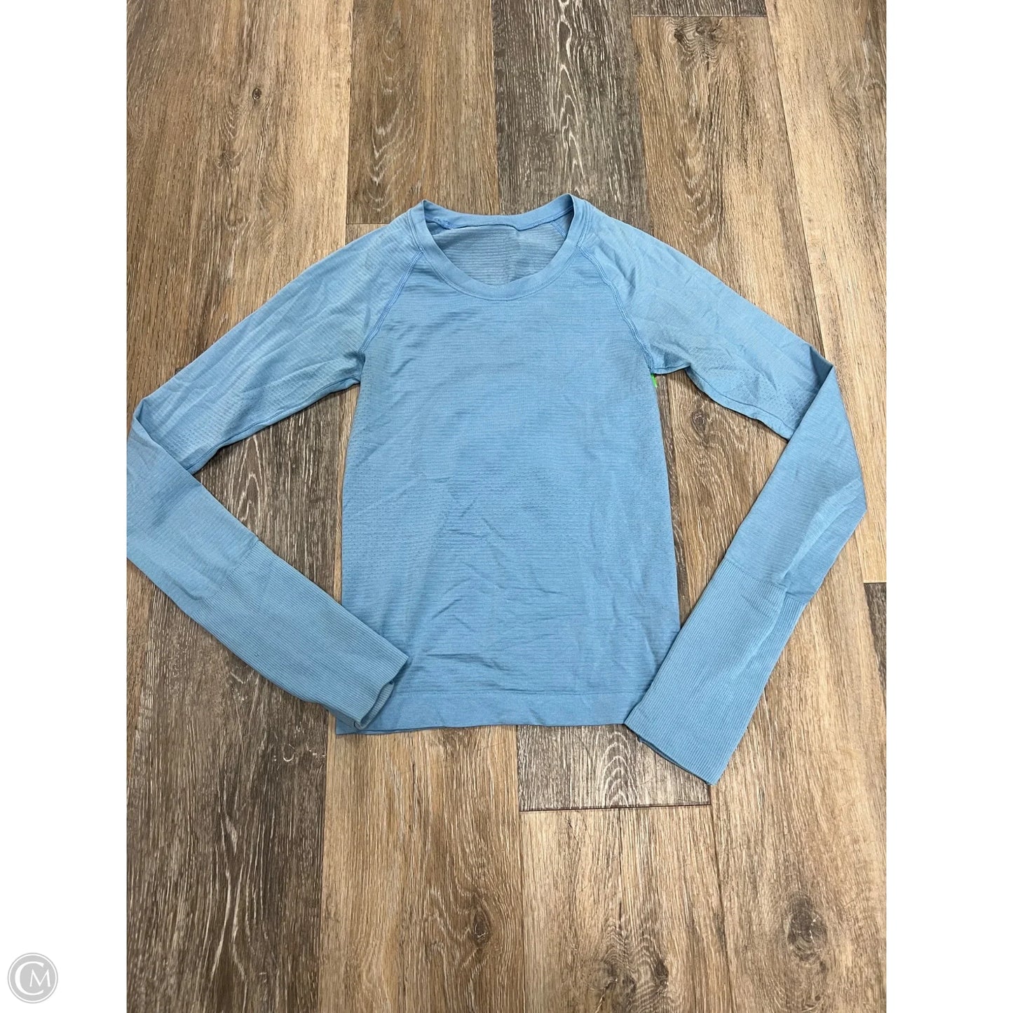 Athletic Top Long Sleeve Crewneck By Lululemon In Blue, Size: 0