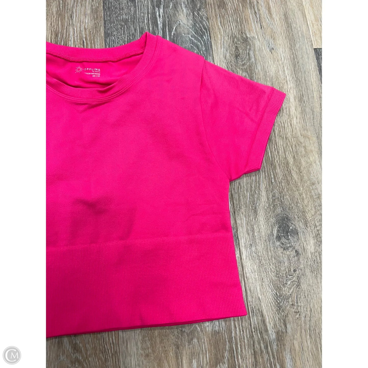 Athletic Top Short Sleeve By Offline In Pink, Size: Xs