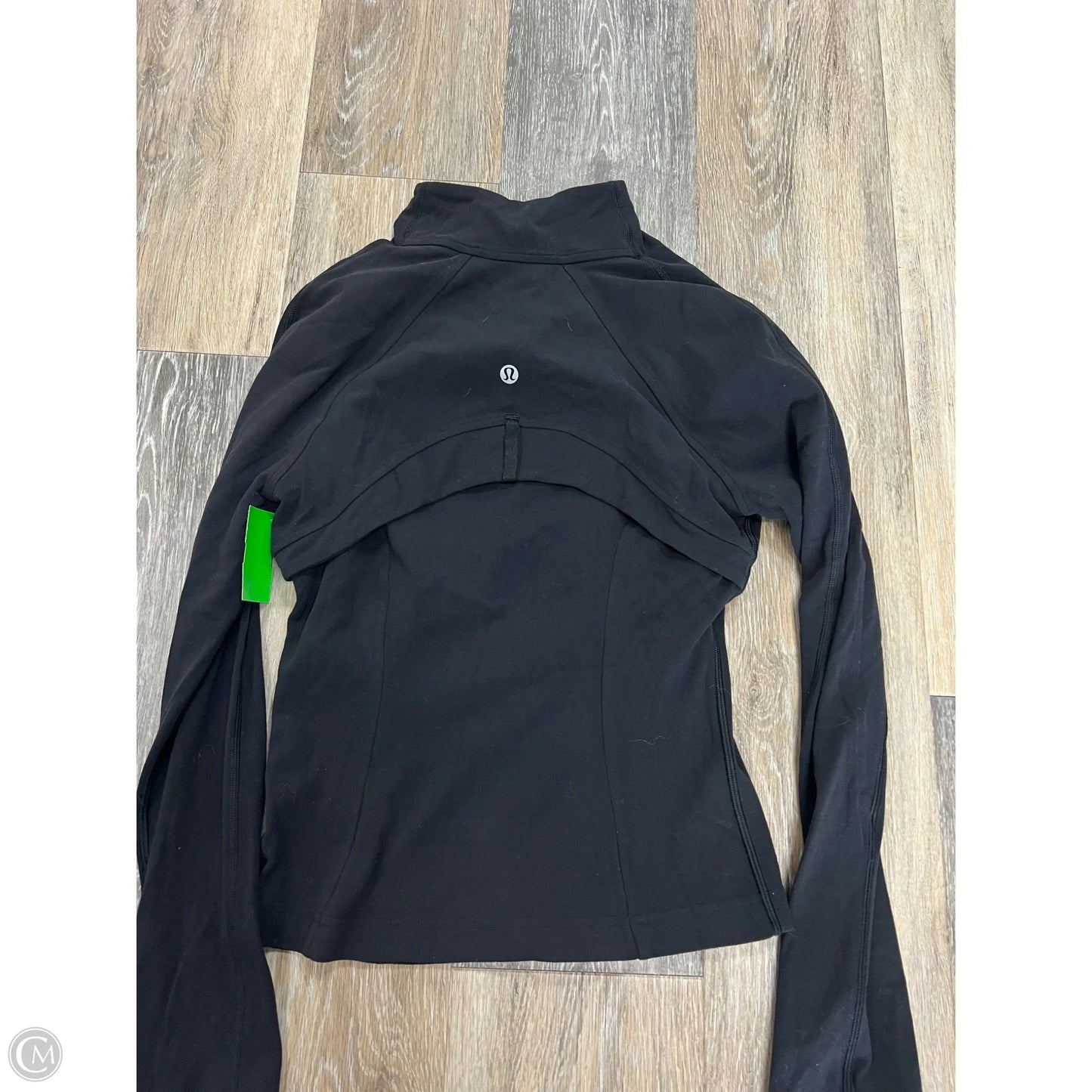 Athletic Jacket By Lululemon In Black, Size: 4