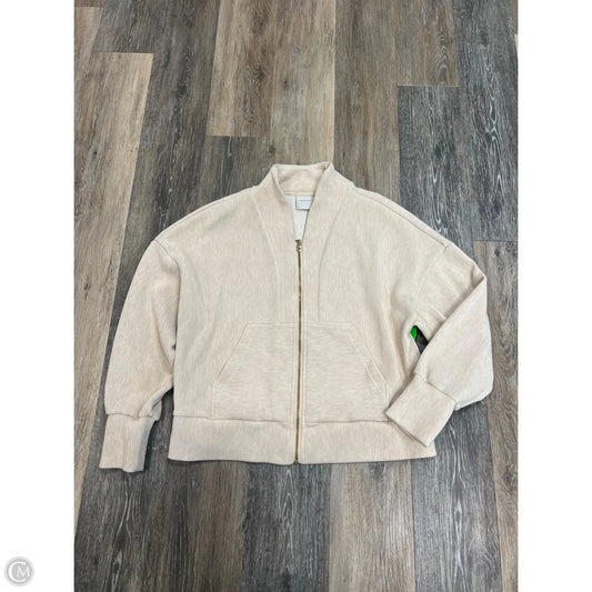 Athletic Jacket By Varley In Tan, Size: M