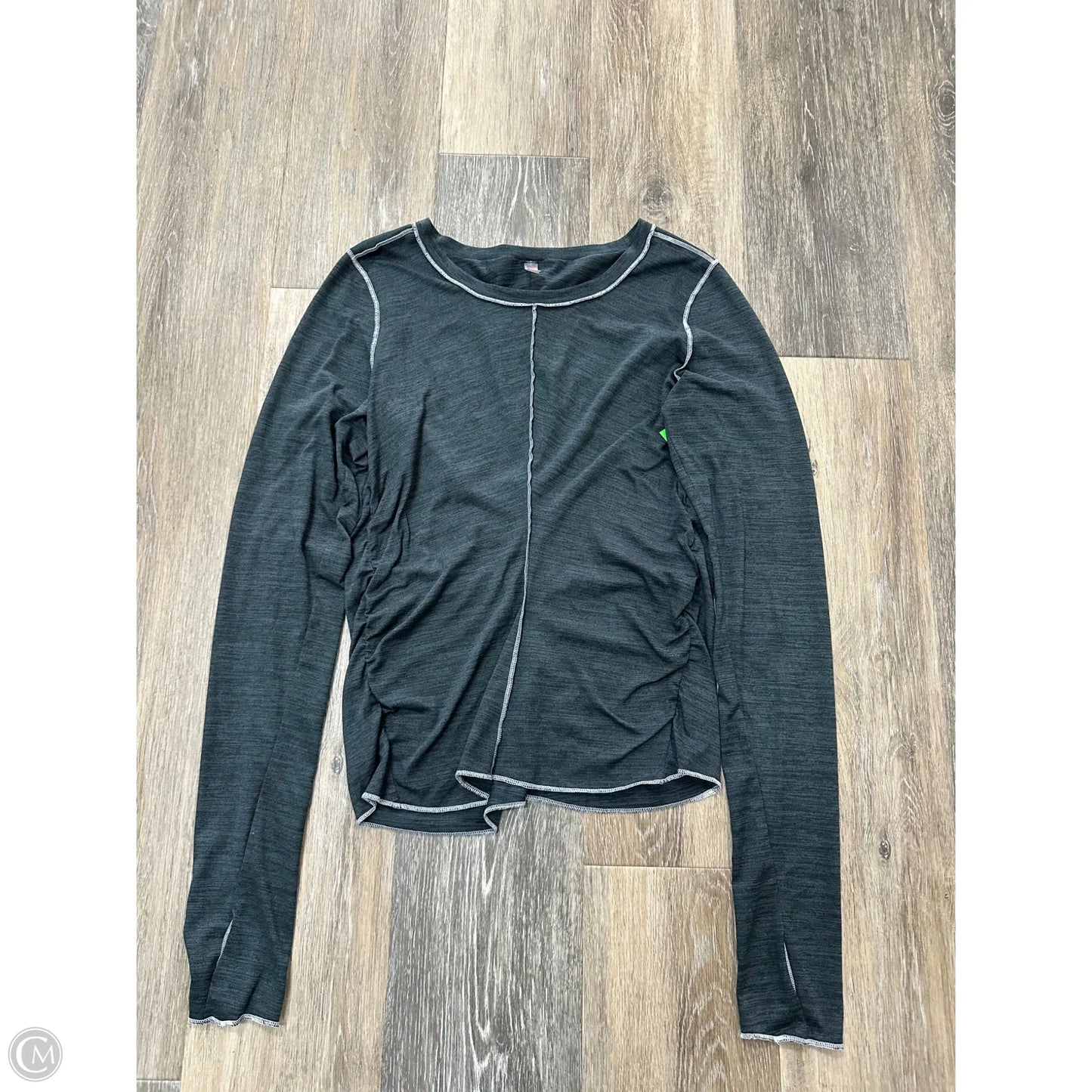Athletic Top Long Sleeve Crewneck By Free People In Green, Size: S