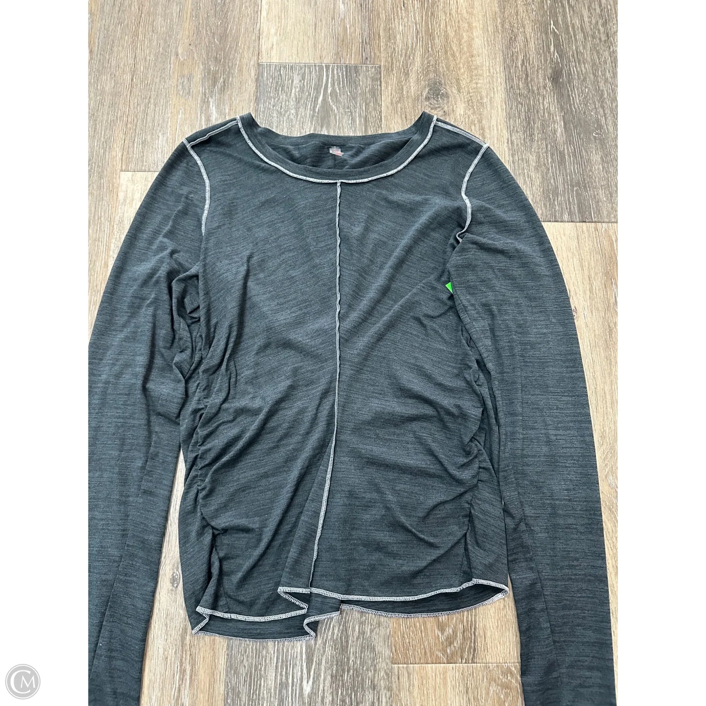 Athletic Top Long Sleeve Crewneck By Free People In Green, Size: S