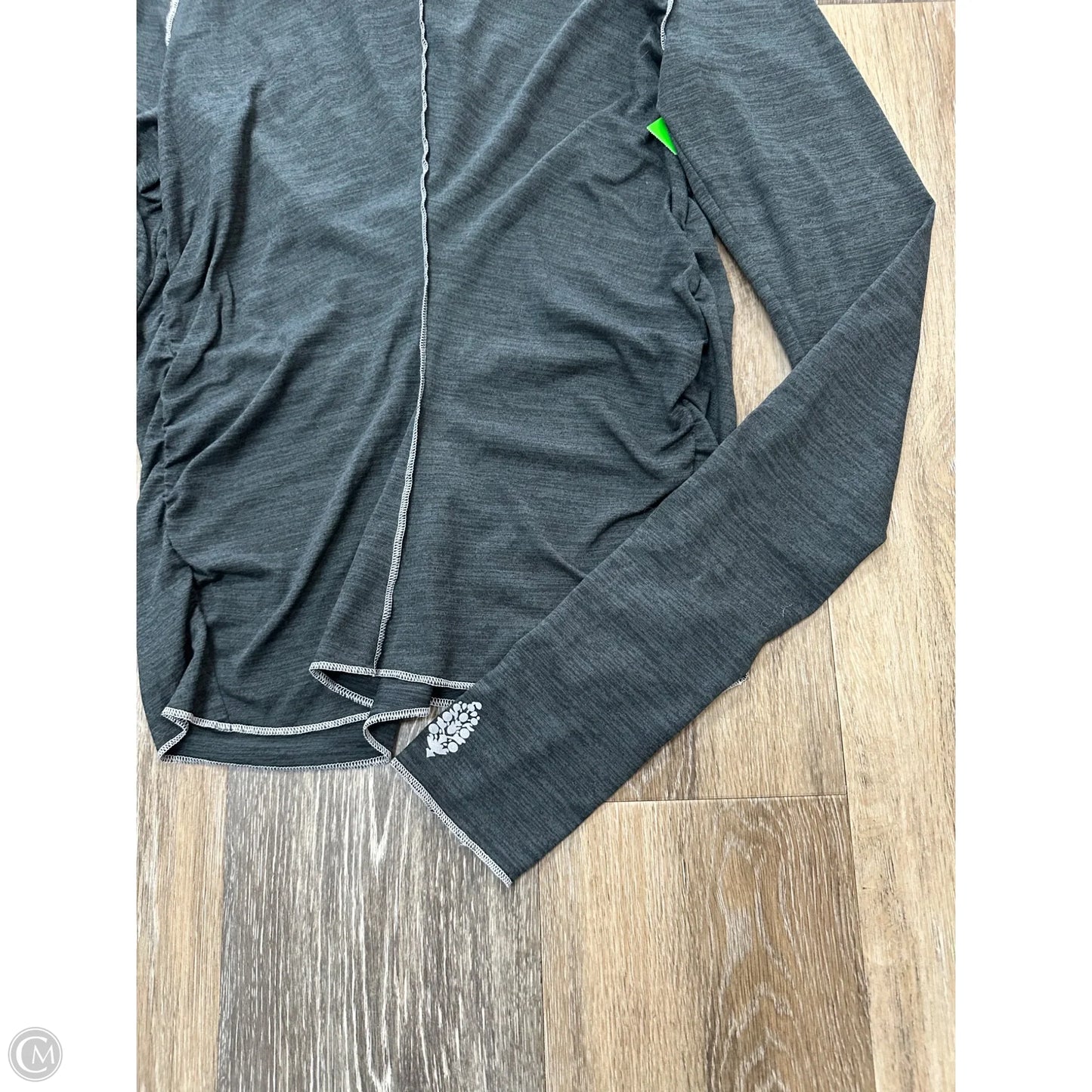 Athletic Top Long Sleeve Crewneck By Free People In Green, Size: S