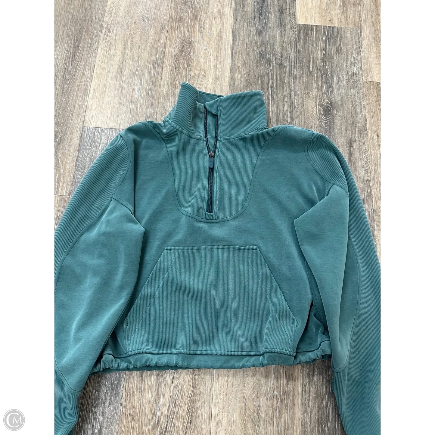Athletic Sweatshirt Collar By Lululemon In Green, Size: 6
