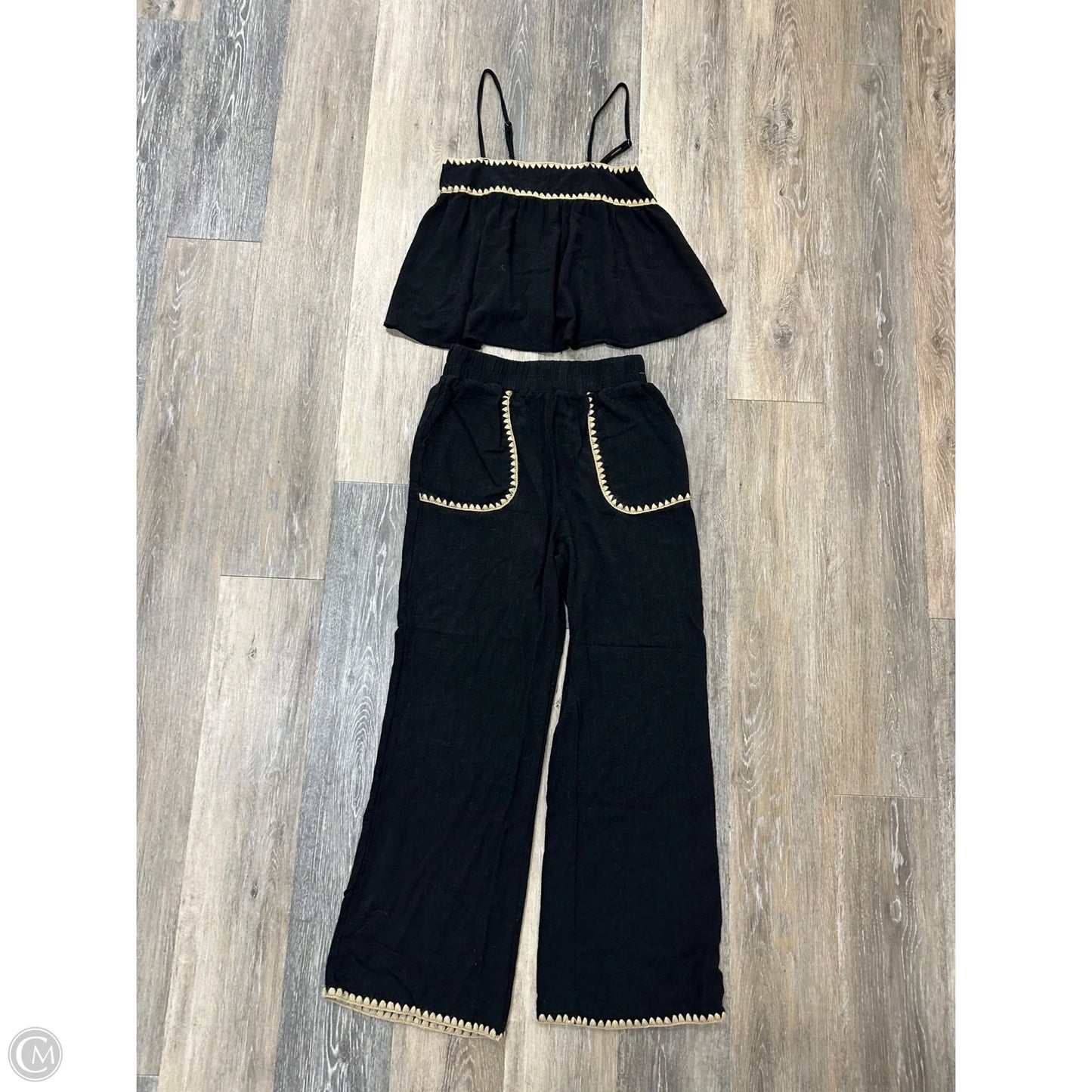 Pants Set 2pc By Vintage Havana In Black, Size: S