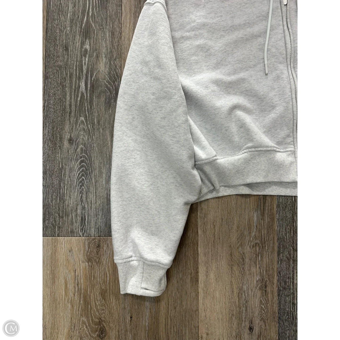 Athletic Sweatshirt Hoodie By Athleta In Grey, Size: M