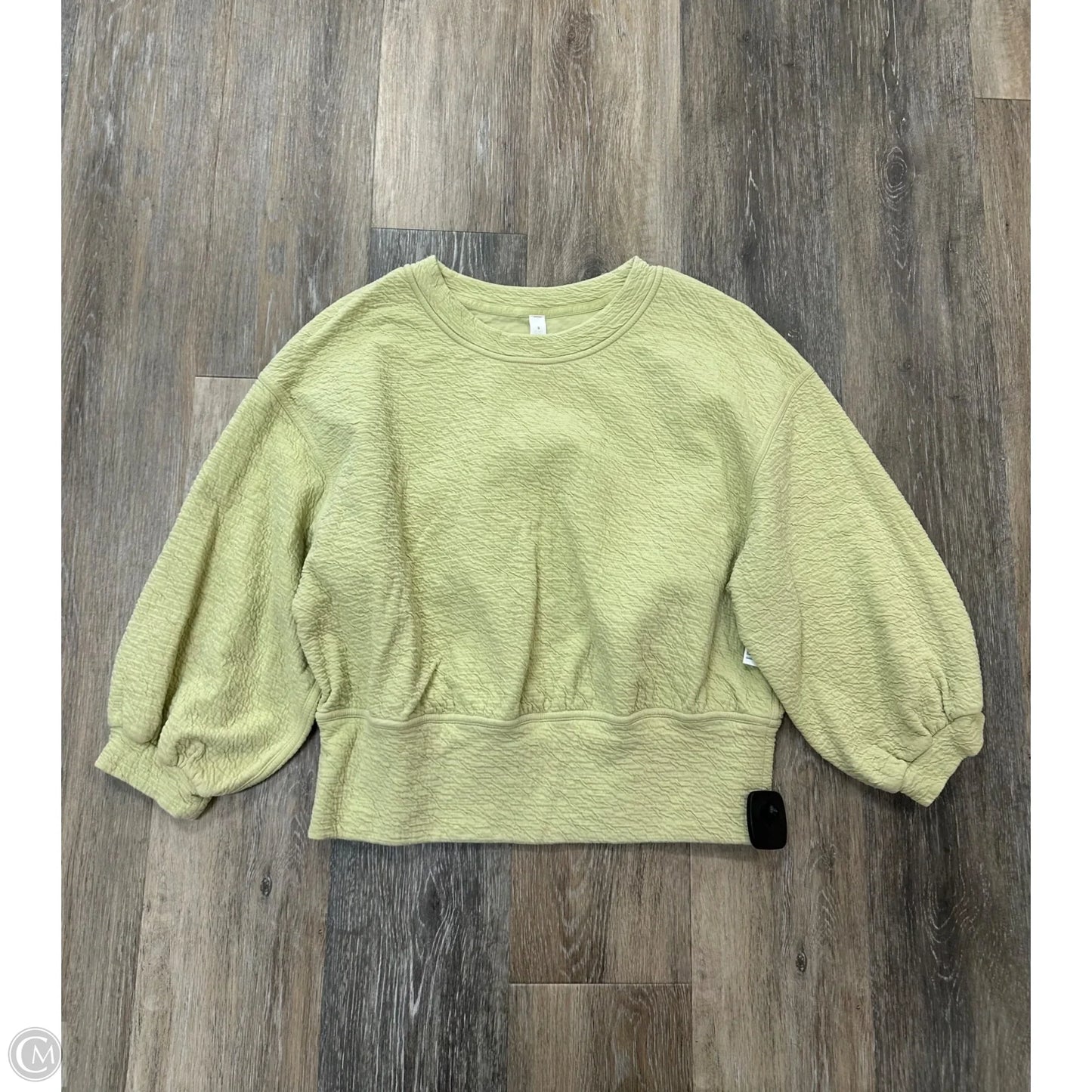 Athletic Sweatshirt Crewneck By Lululemon In Green, Size: 6