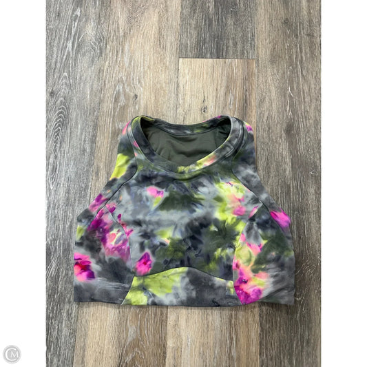 Athletic Bra By Lululemon In Tie Dye Print, Size: 8