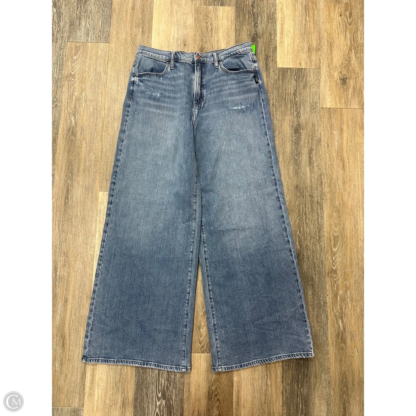 Jeans Wide Leg By Silver In Blue Denim, Size: 10