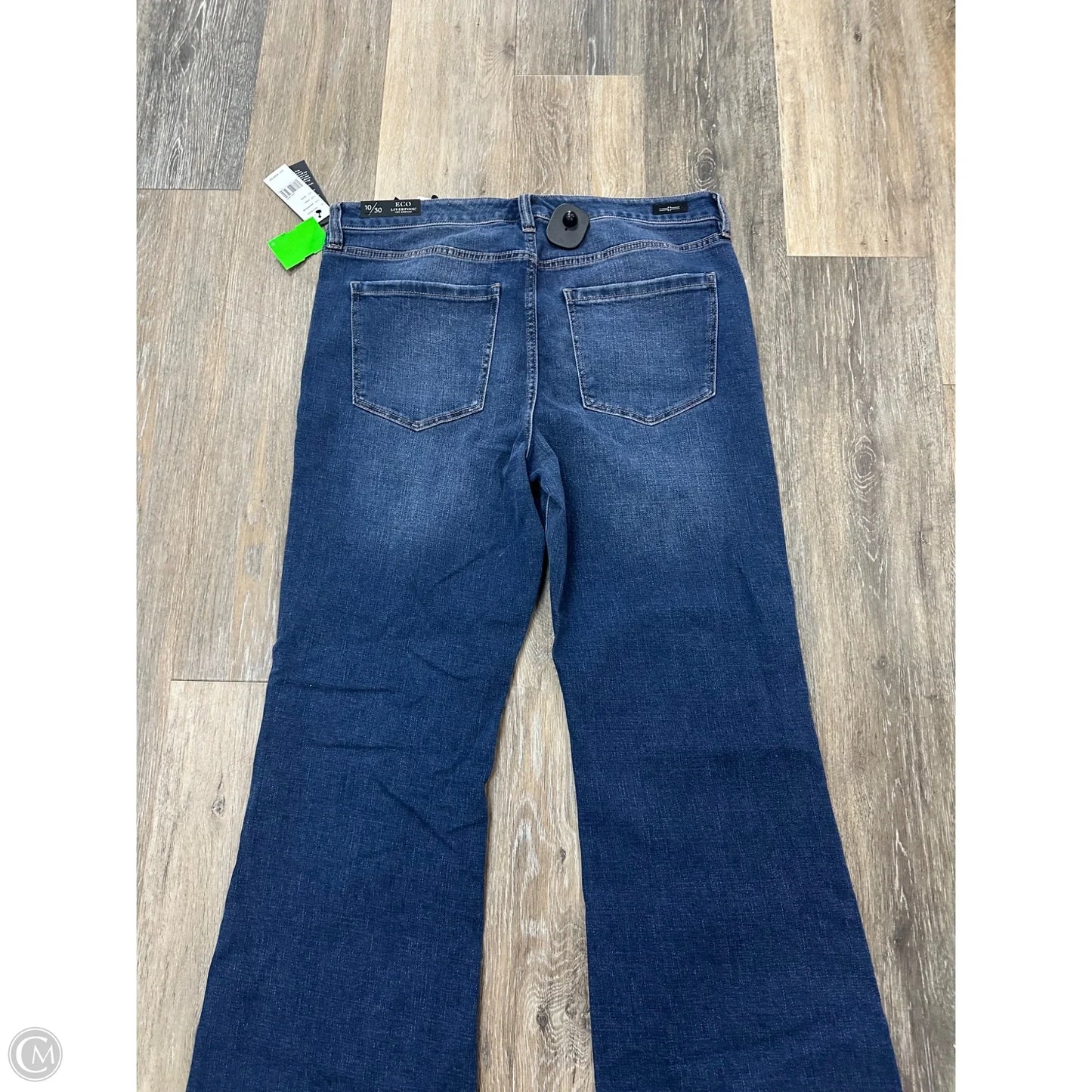 Jeans Boot Cut By Liverpool In Blue Denim, Size: 10