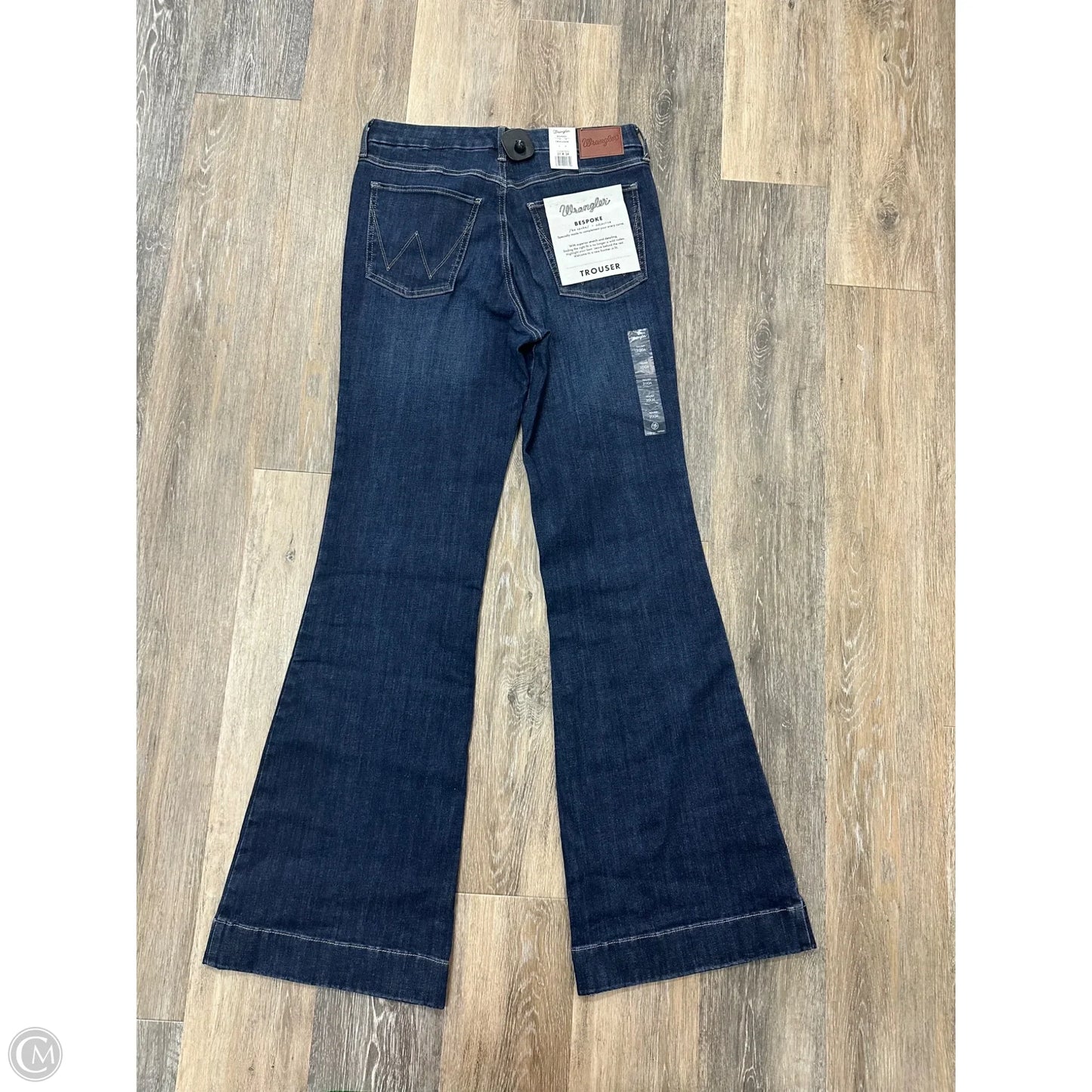 Jeans Boot Cut By Wrangler In Blue Denim, Size: 12
