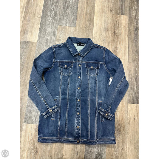 Jacket Denim By Tribal In Blue Denim, Size: L