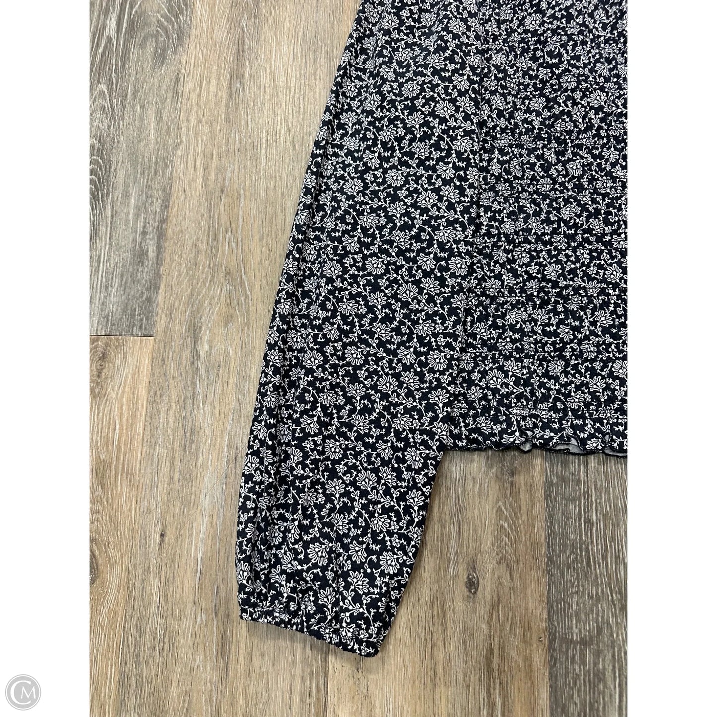 Blouse Long Sleeve By Madewell In Blue, Size: L