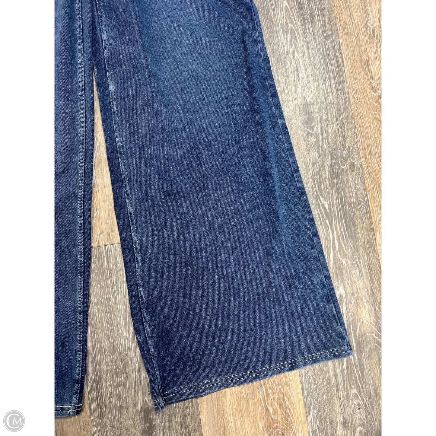 Jeans Wide Leg By Halara In Blue Denim, Size: S
