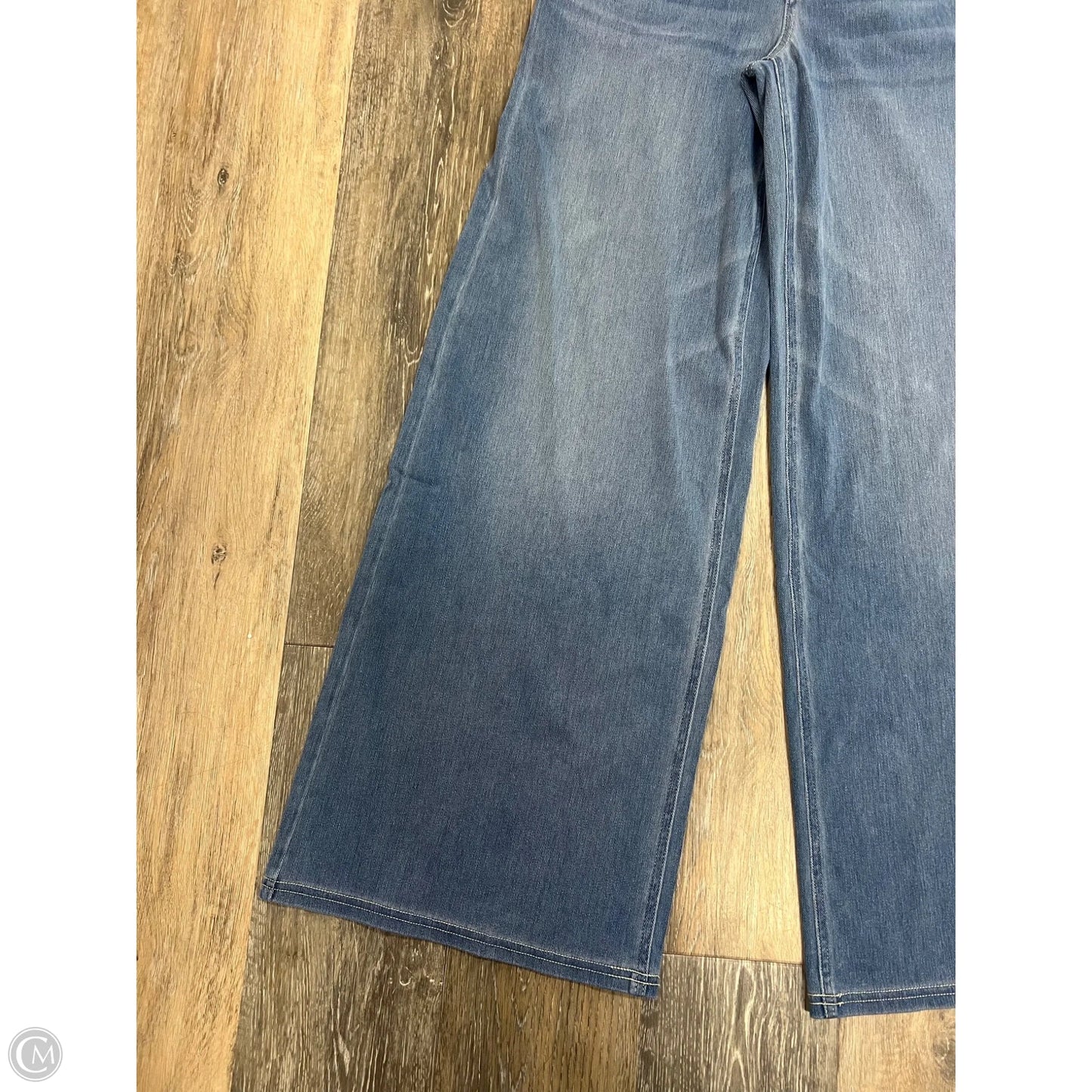 Jeans Wide Leg By Halara In Blue Denim, Size: S