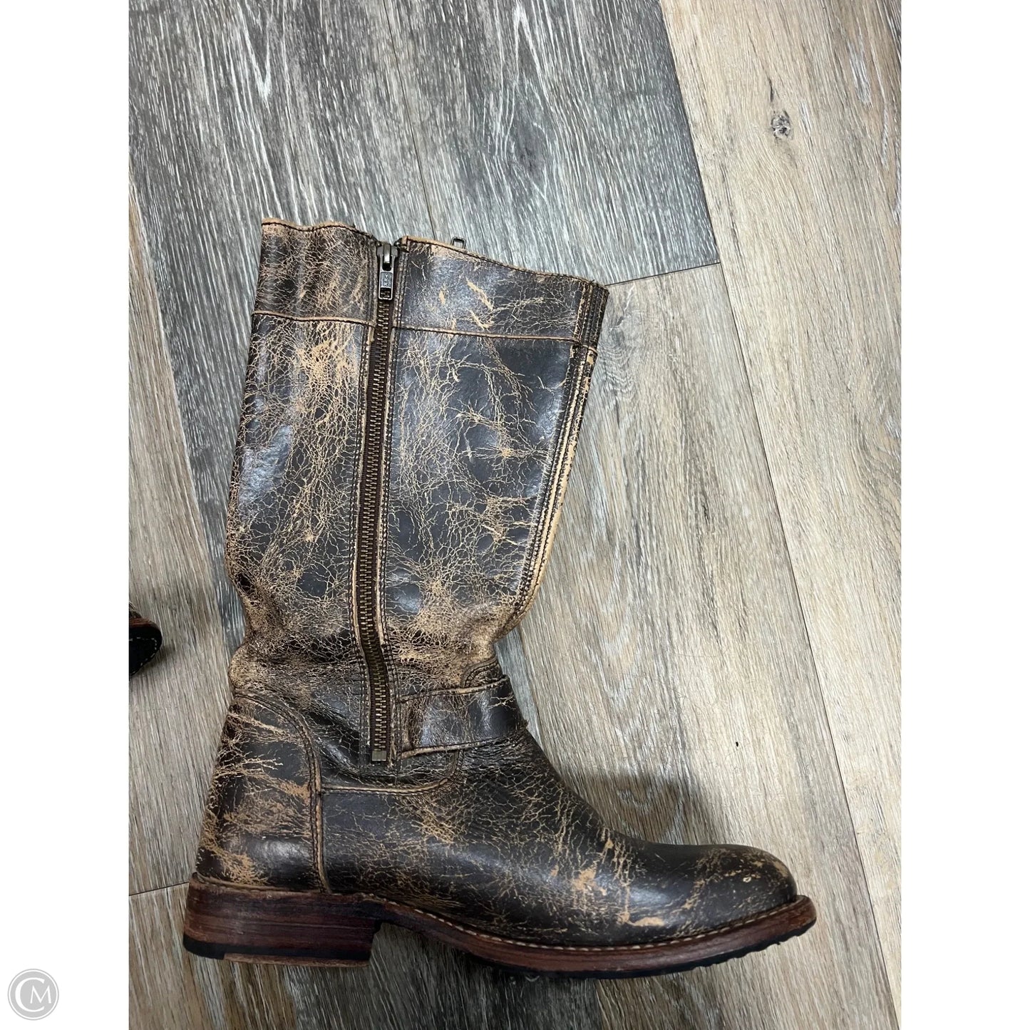 Boots Leather By Bed Stu In Brown, Size: 9