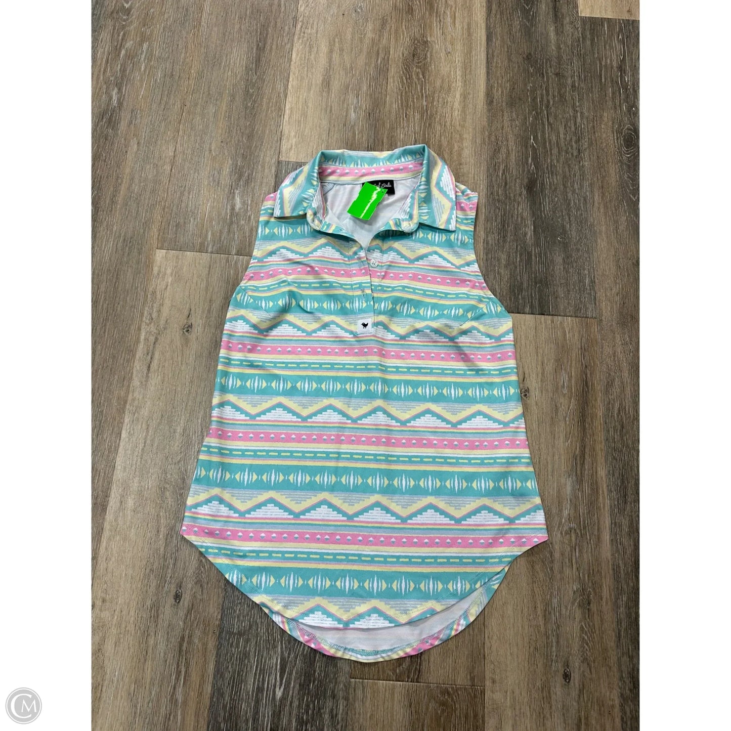 -Athletic Tank Top By Bad Birdie In Blue, Size: S