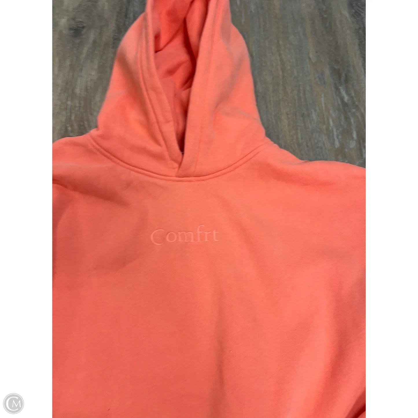 Athletic Sweatshirt Hoodie By Comfrt In Orange, Size: Xl