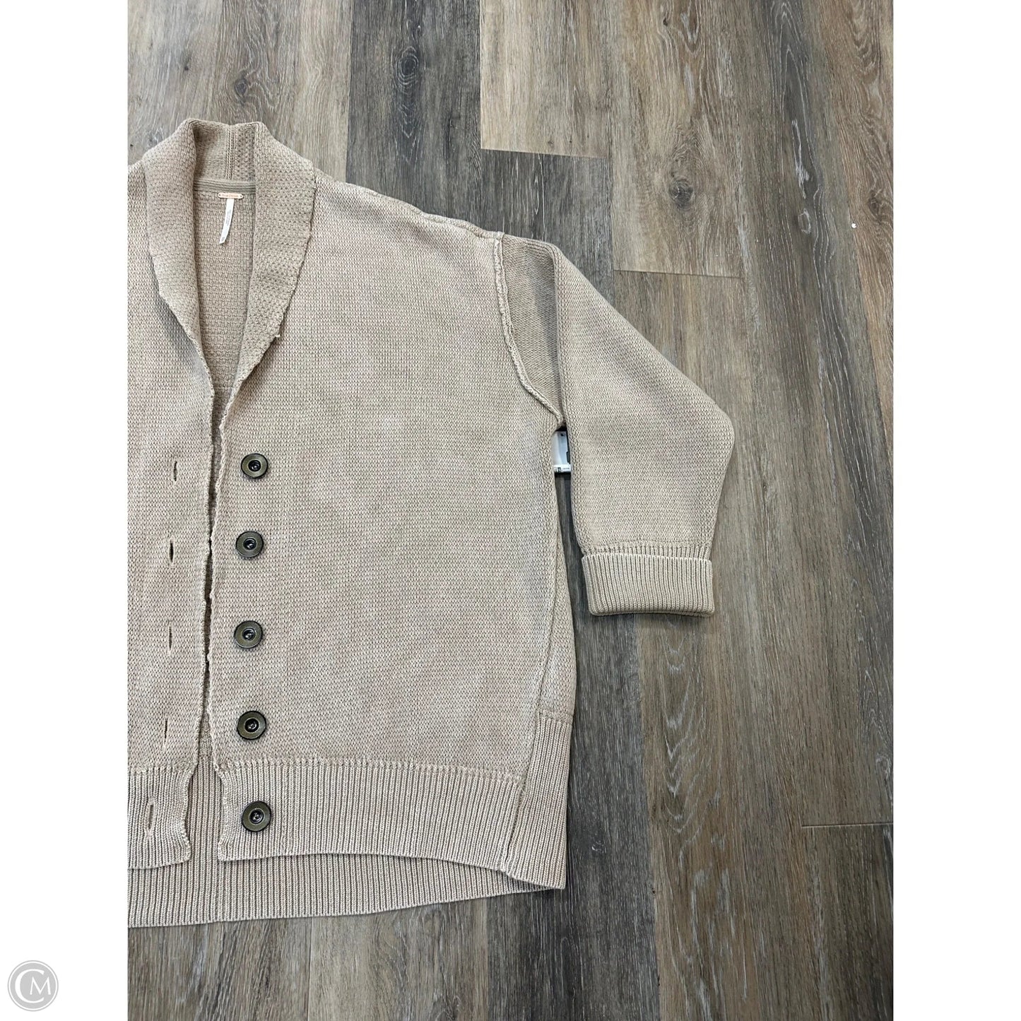 Sweater Cardigan By Free People In Tan, Size: Xs