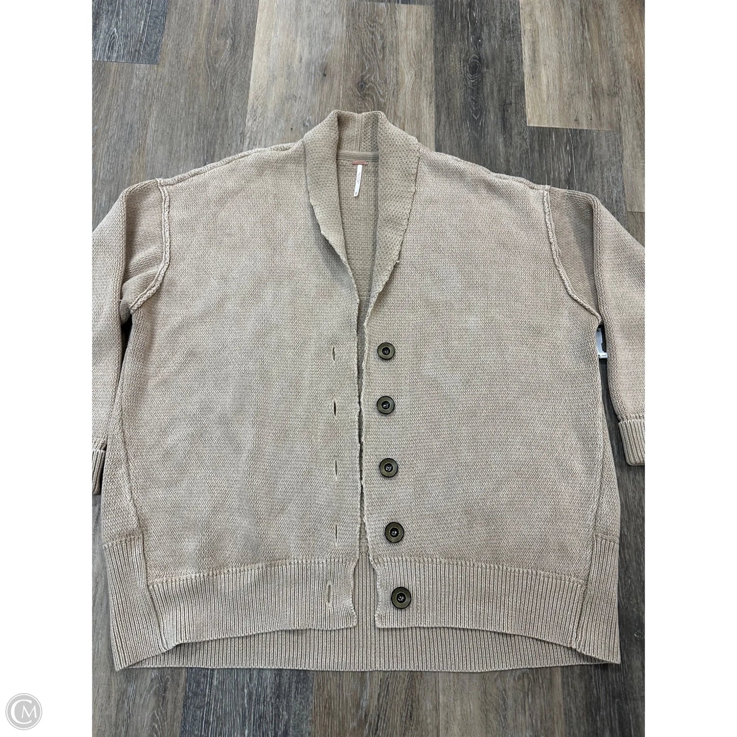 Sweater Cardigan By Free People In Tan, Size: Xs