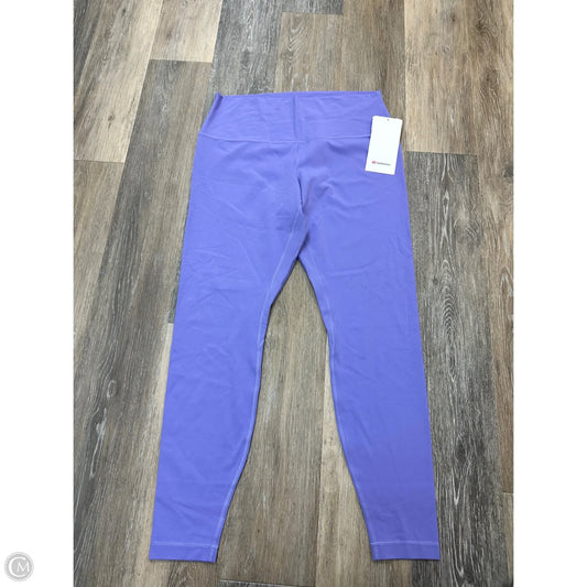 Athletic Leggings By Lululemon In Purple, Size: 14