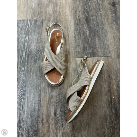 Sandals Flats By Cole-haan In Gold, Size: 7.5