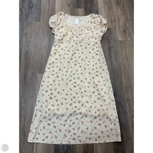 Dress Casual Maxi By Brass and Roe In Floral Print, Size: L