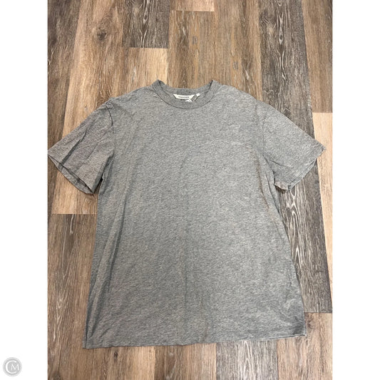 -Athletic Top Short Sleeve By 7 Diamonds by In Grey, Size: L