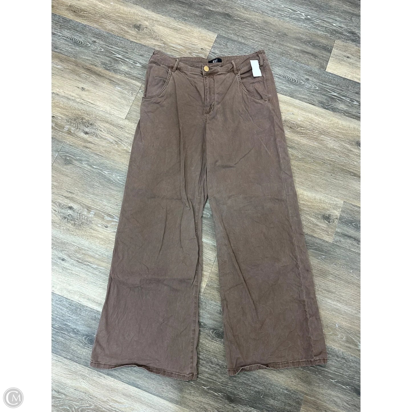 Pants Wide Leg By Kut In Tan, Size: 12