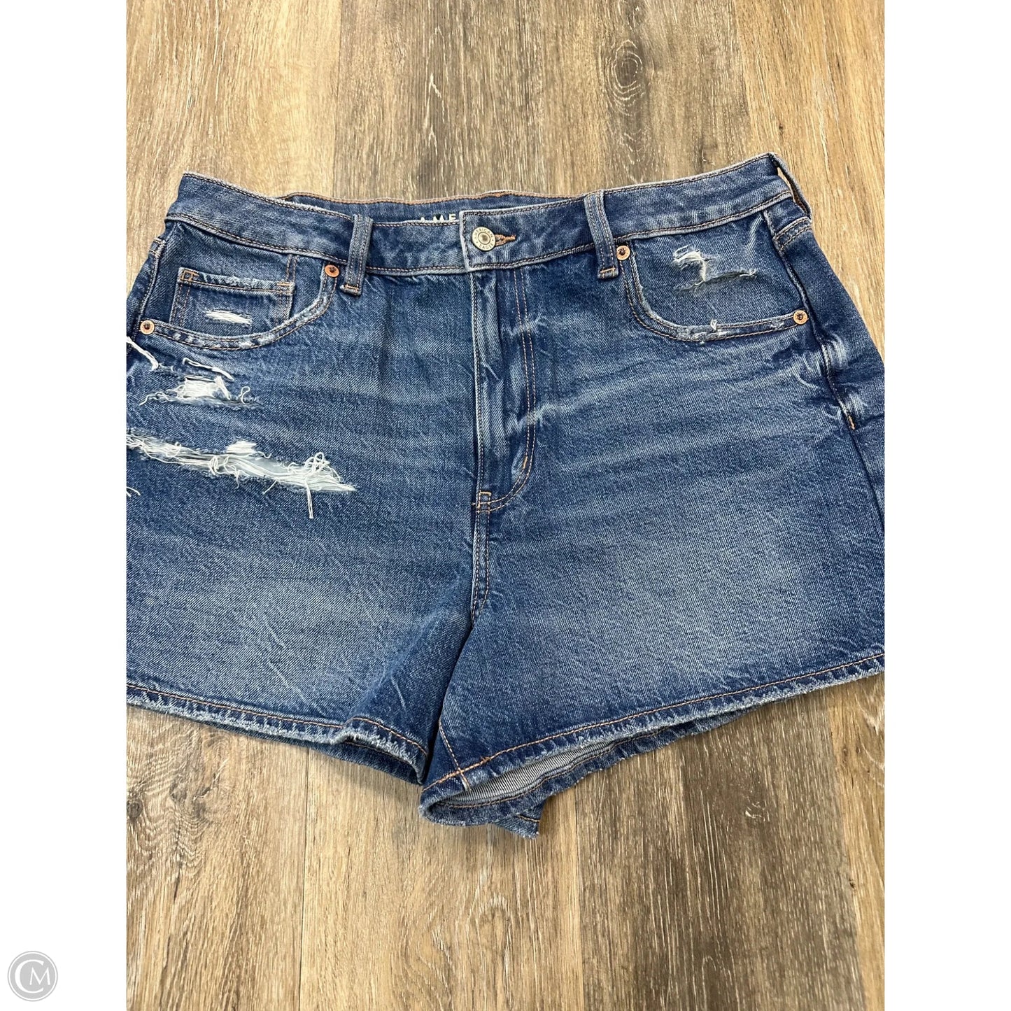Shorts By American Eagle In Blue Denim, Size: 12