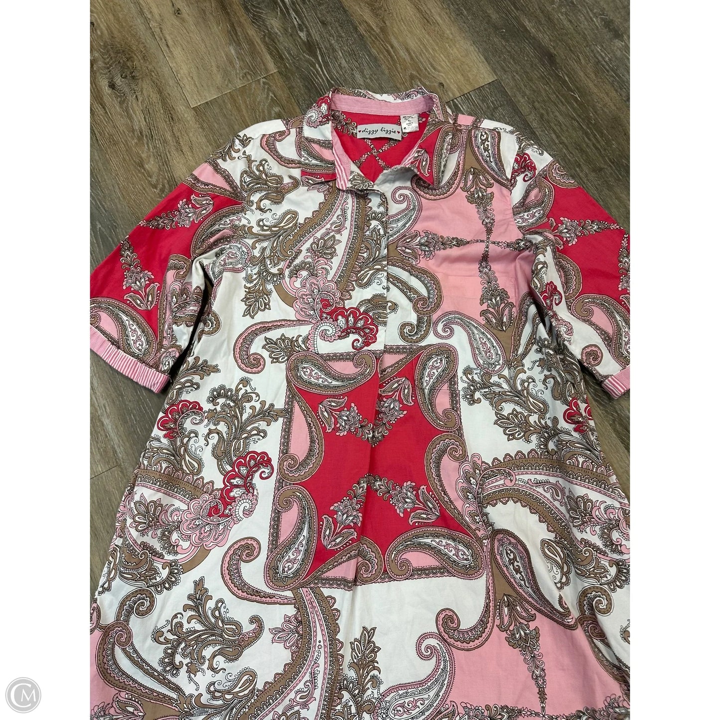 Dress Casual Midi By Dizzy Lizzie In Pink, Size: Xl