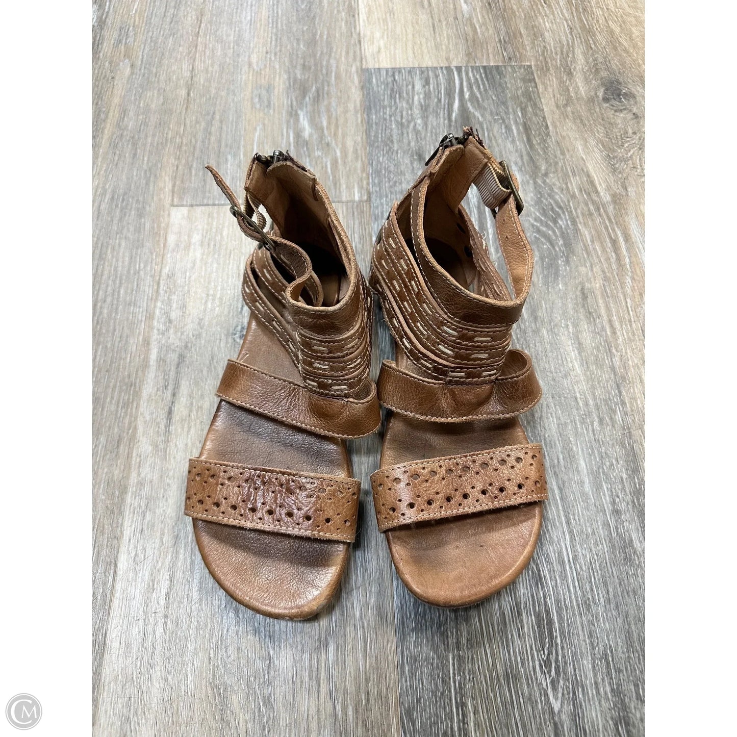 Sandals Flats By Bed Stu In Brown, Size: 7