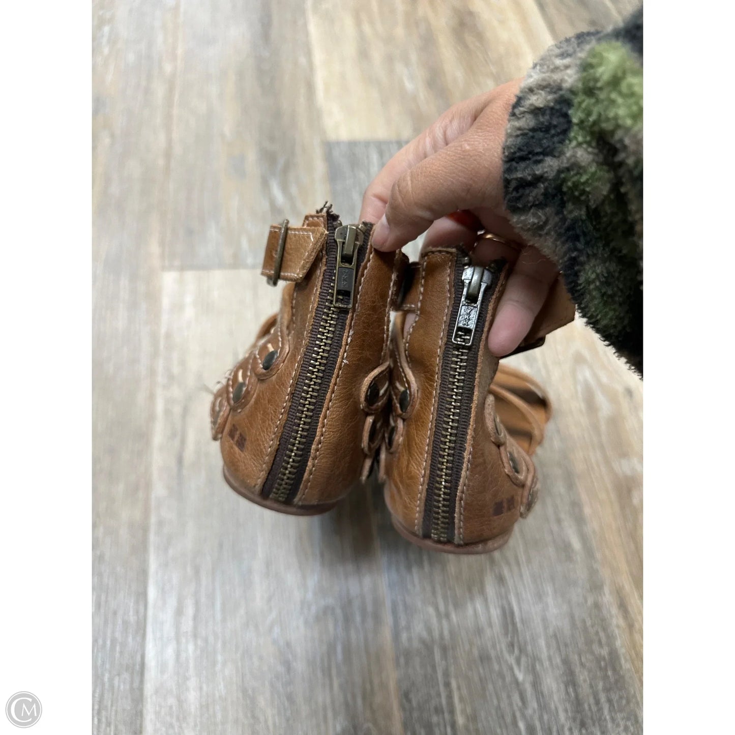 Sandals Flats By Bed Stu In Brown, Size: 7