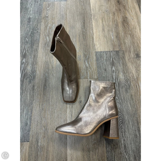 Boots Ankle Heels By Free People In Bronze, Size: 8