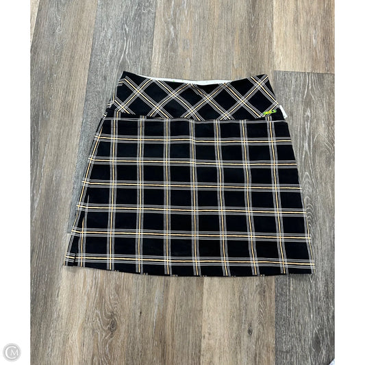 Athletic Skort By Swing Control In Plaid Pattern, Size: 8