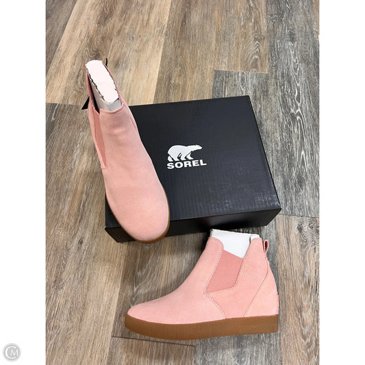 Boots Ankle Flats By Sorel In Pink, Size: 9