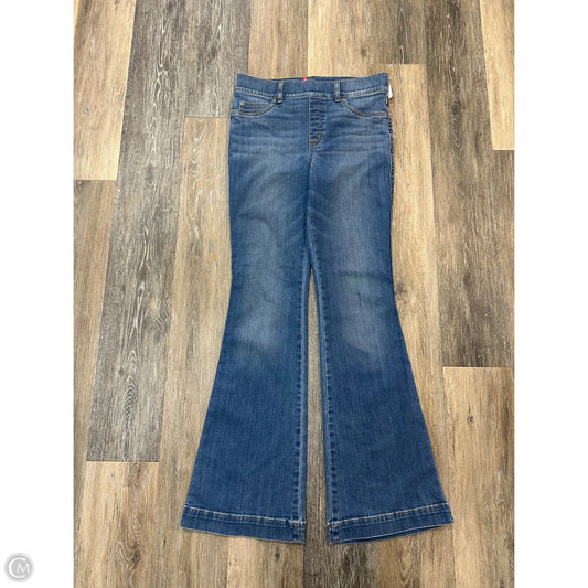 Jeans Flared By Spanx In Blue Denim, Size: M