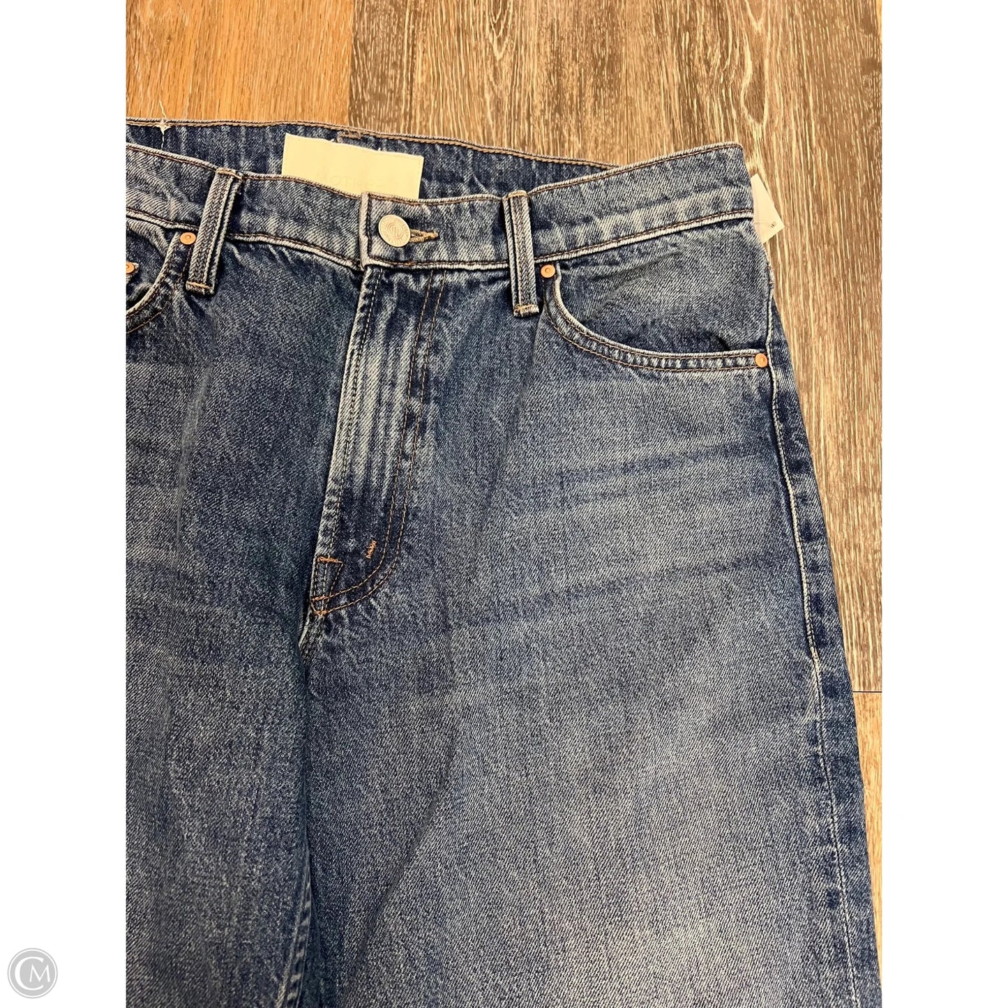 Jeans Straight Designer By Mother Jeans In Blue Denim, Size: 8/29