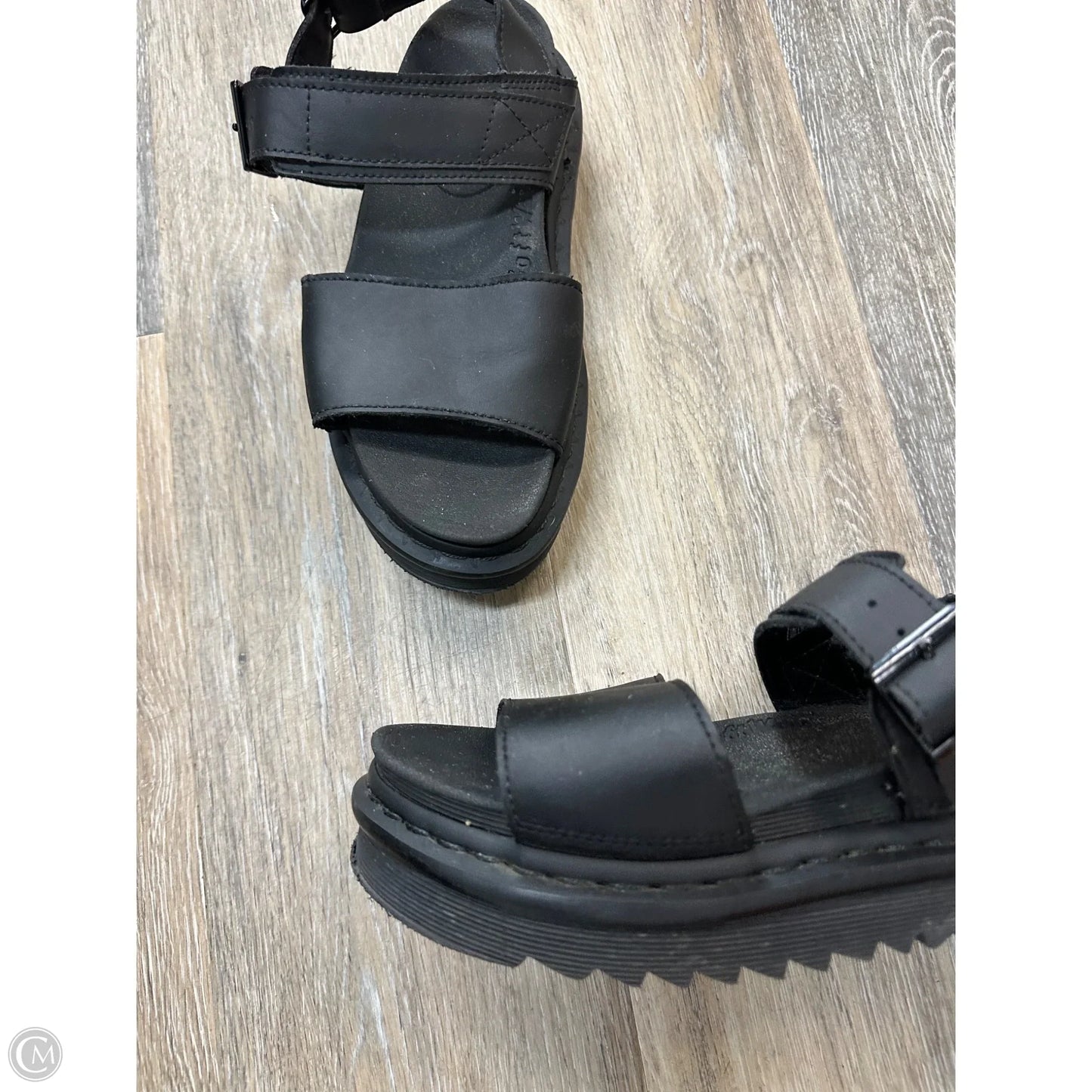 Sandals Flats By Dr Martens In Black, Size: 5