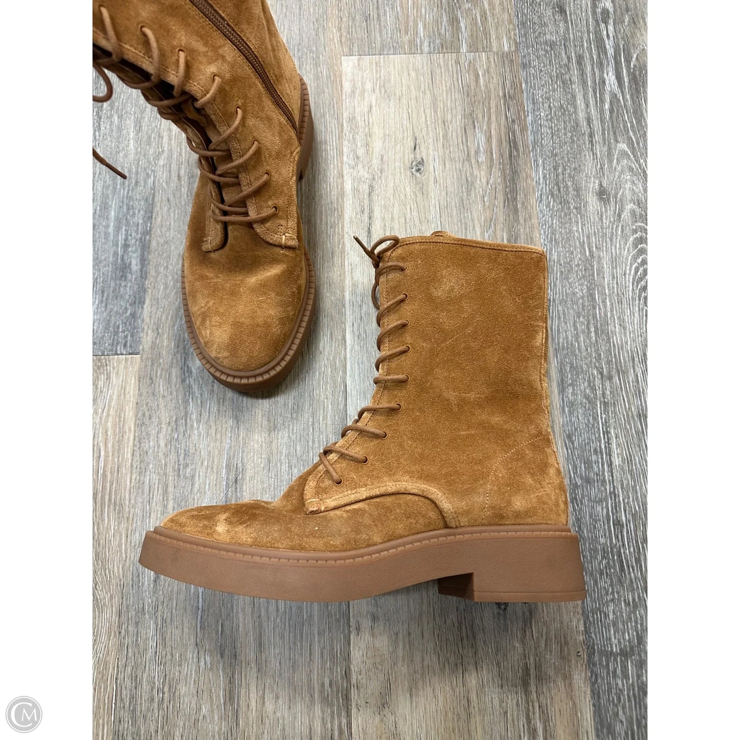 Boots Ankle Flats By Vince In Brown, Size: 6