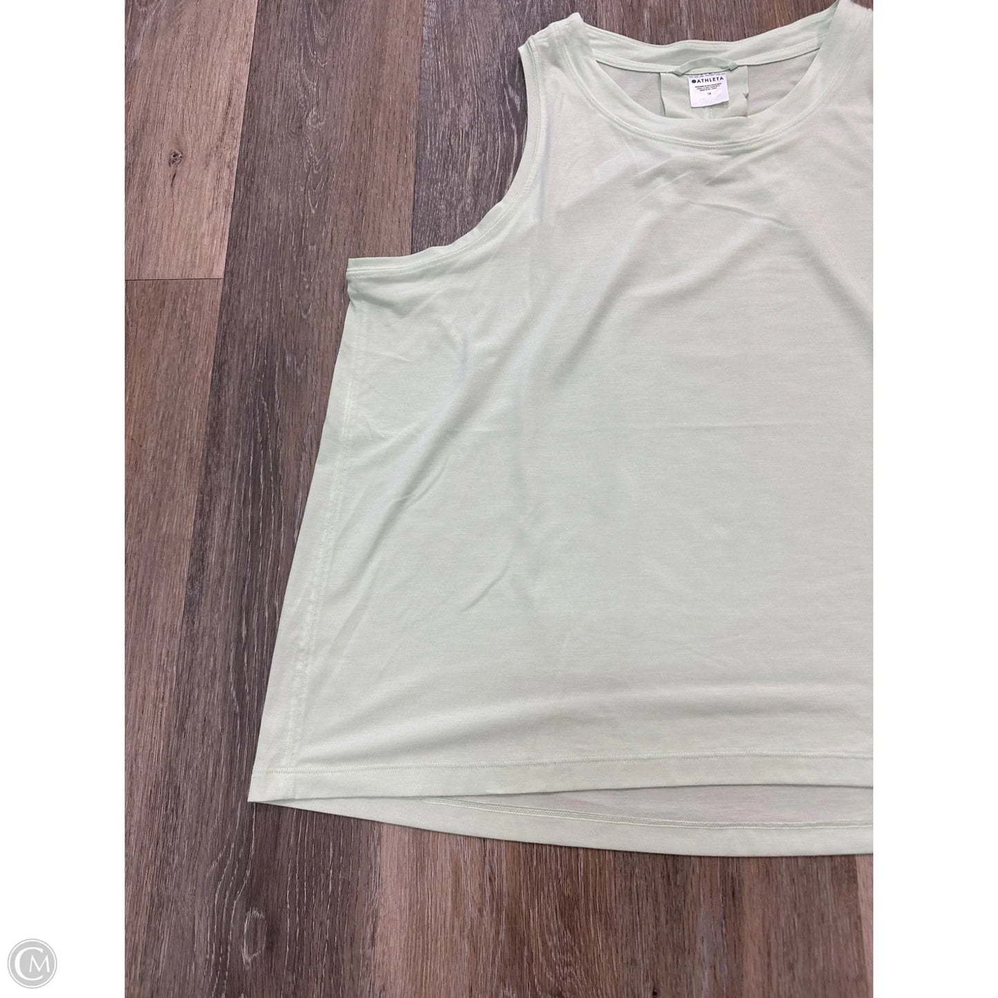 Athletic Tank Top By Athleta In Green, Size: 1x