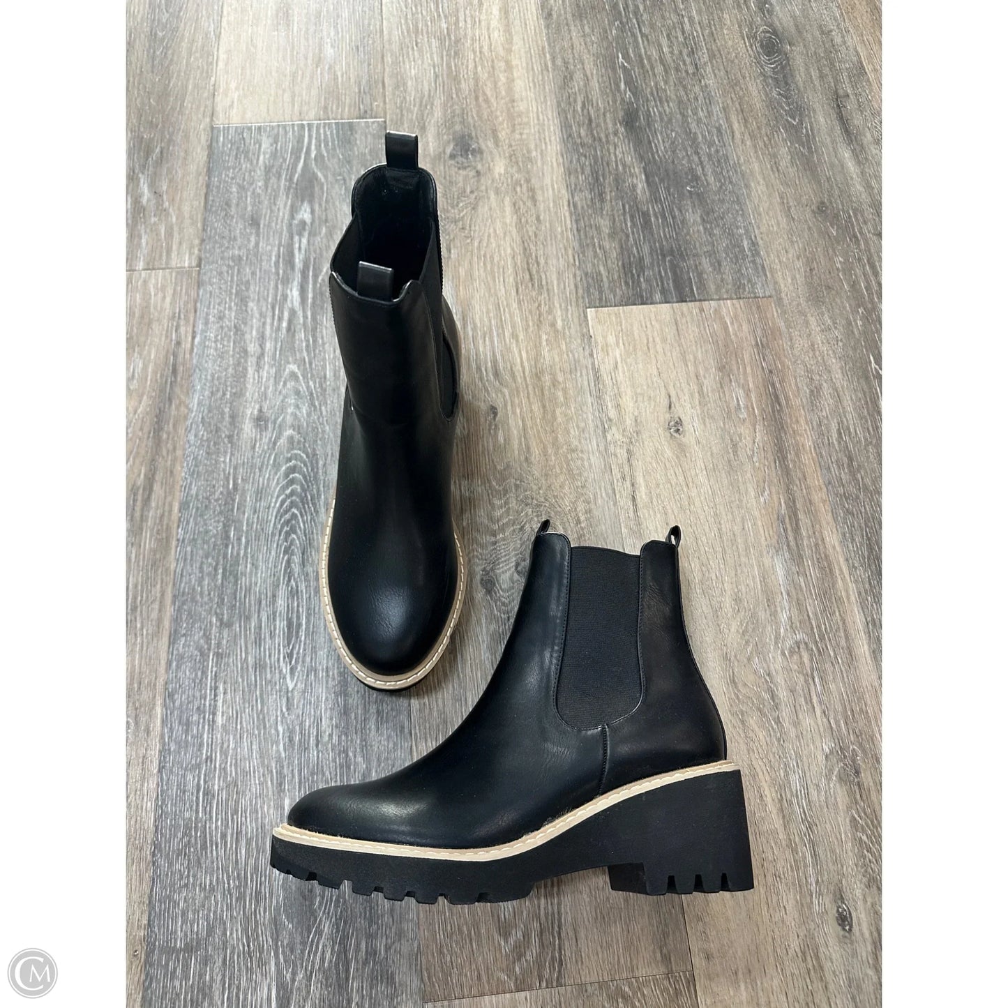 Boots Ankle Heels By Cmc In Black, Size: 7.5