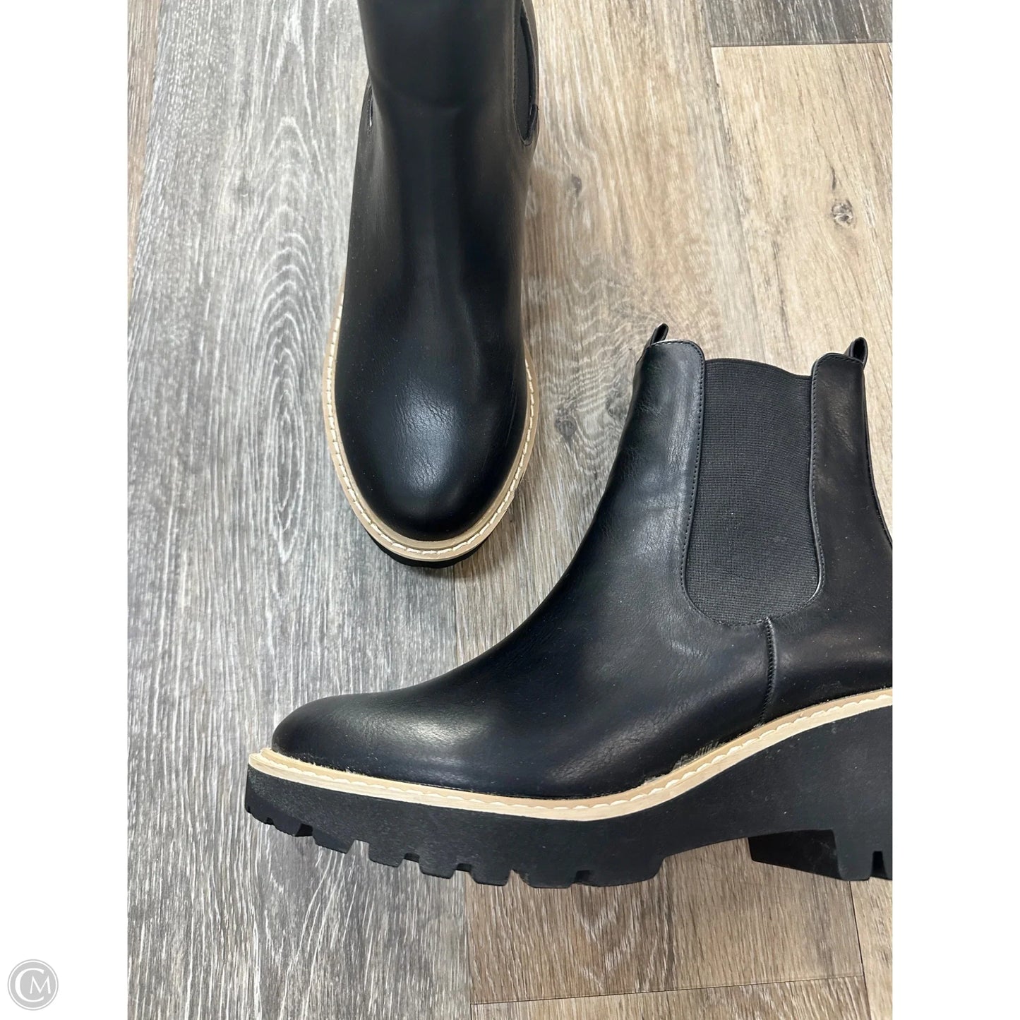 Boots Ankle Heels By Cmc In Black, Size: 7.5